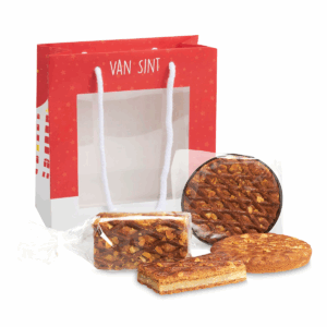 venstertas met gevuld speculaas en speculaastaart